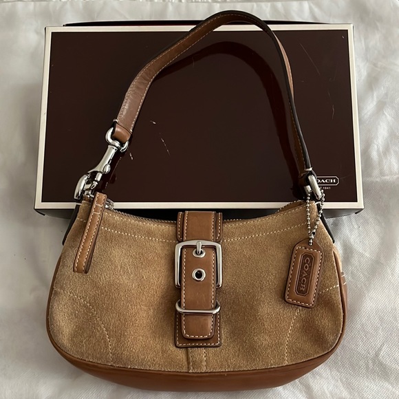 Coach Tan Suede mini Bag - Picture 1 of 7